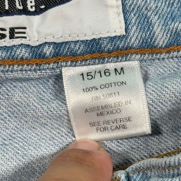 Vintage Anchor Blue Denim Jeans Womens 15/16‎ Blue Light Wash Loose Straight Leg - Picture 12 of 13